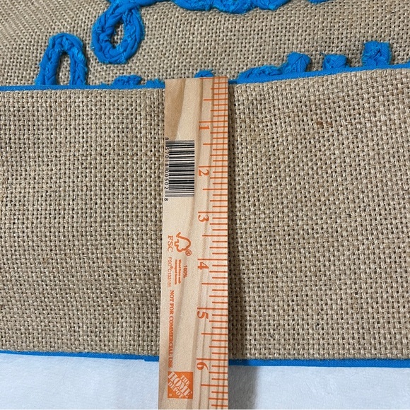 SIMPLY SOUTHERN Beach Pool Tote Bag Jute with Blue Sail Away Applique - Picture 8 of 10